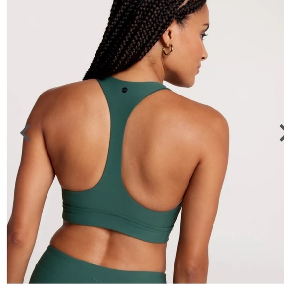 CALIA Women's Skinny Racerback Sports Bra in Green - Picture 2 of 5